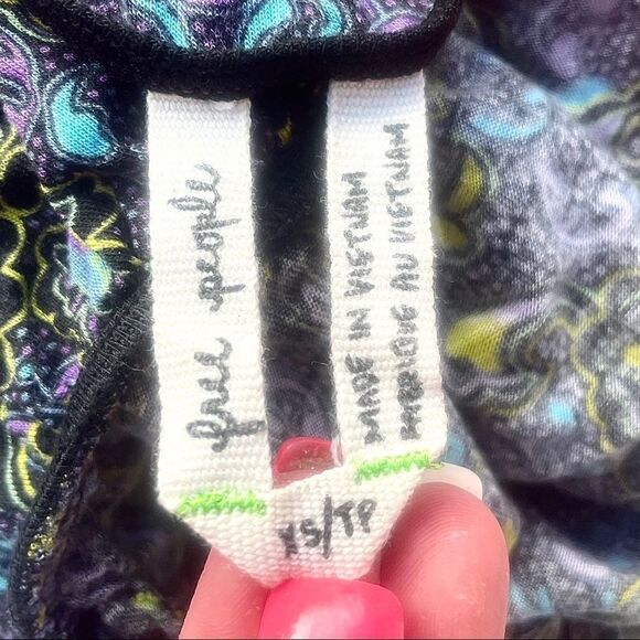 Free People Paisley Tie Racerback Tank - Picture 6 of 8